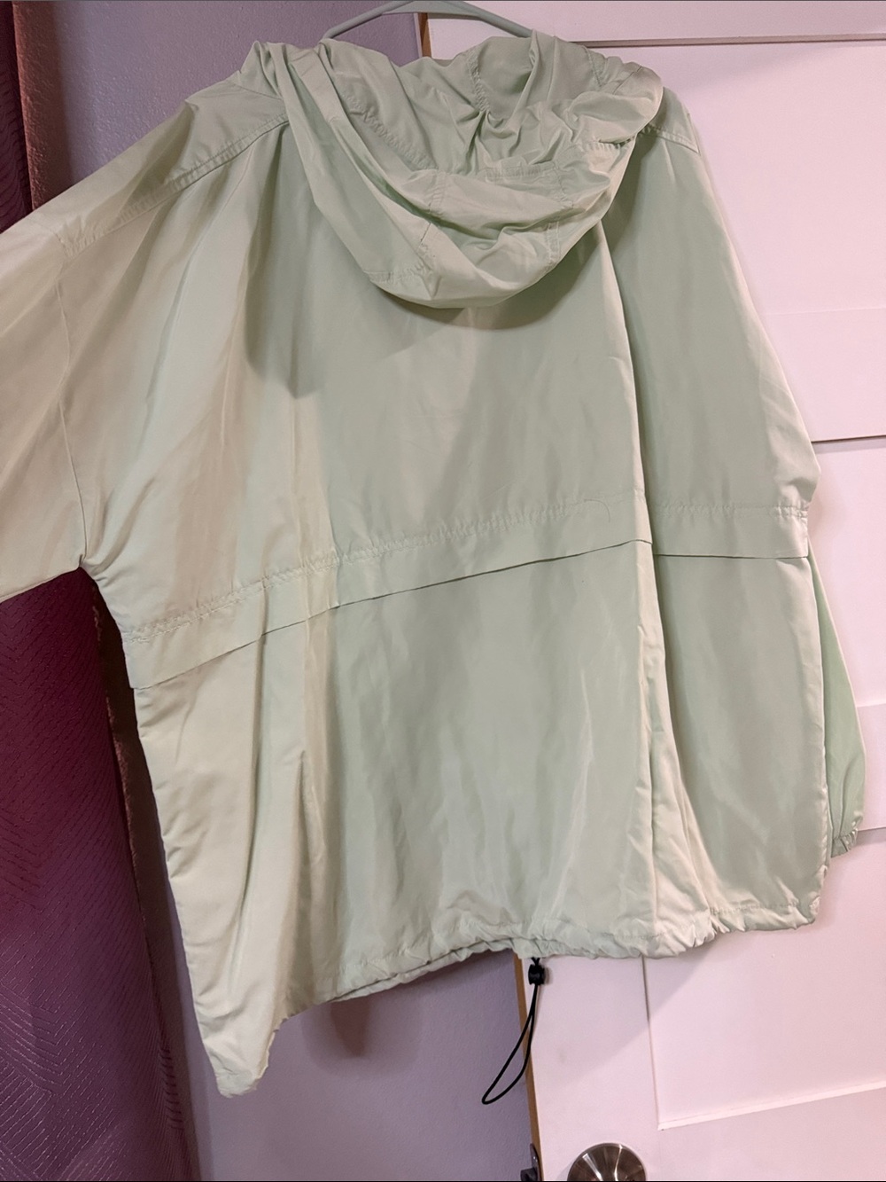 Chic Soul Pale Mint Hooded Anorak Pullover - Picture 2 of 7